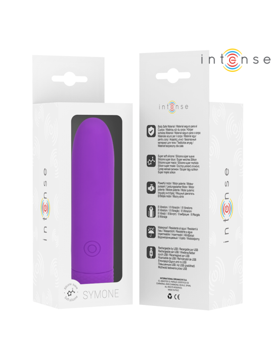 INTENSE - SYMONE USB OPLAADBARE VIBRATIEBOL 8 VIBRATIES PAARS 10 X 2,2
