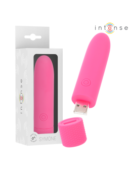 INTENSE - SYMONE USB RICARICABILE VIBRANTE BULLET 8 VIBRAZIONI ROSA 10