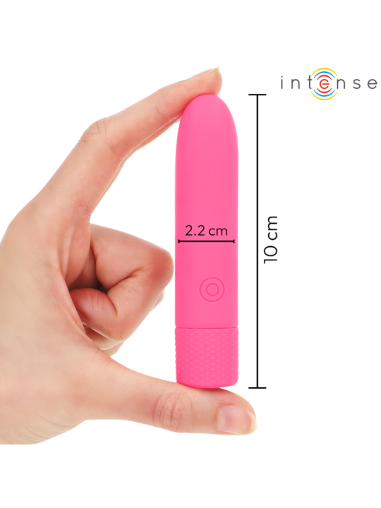 INTENSE - SYMONE BULLET VIBRANT RECHARGEABLE USB 8 VIBRATIONS ROSE 10 