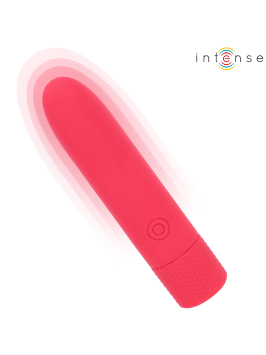 INTENSE - SYMONE USB RECARREGÁVEL VIBRATÓRIA BULLET 8 VIBRAÇÕES VERMEL
