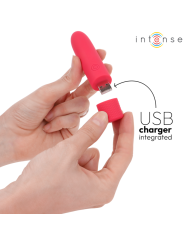 INTENSE - SYMONE BALA VIBRADORA RECARGABLE POR USB 8 VIBRACIONES ROJO 