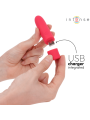INTENSE - SYMONE USB RECARREGÁVEL VIBRATÓRIA BULLET 8 VIBRAÇÕES VERMEL