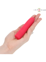 INTENSE - SYMONE USB RECHARGEABLE VIBRATING BULLET 8 VIBRATIONS RED 10