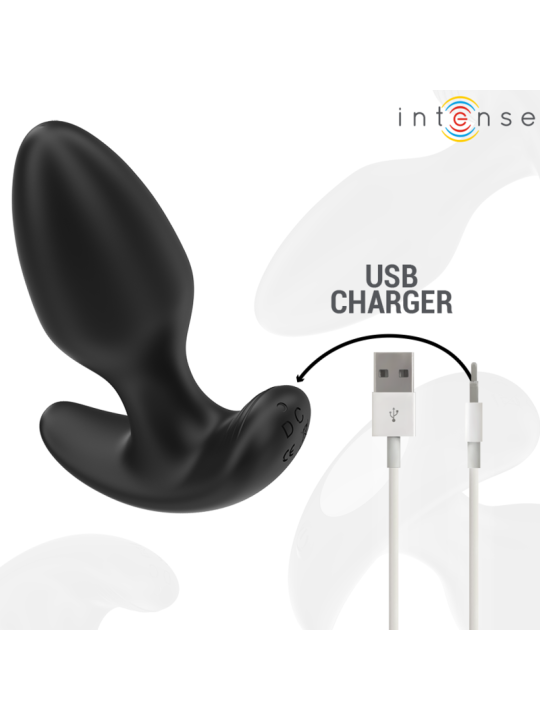 INTENSE - JOEY ANAL PLUG 10 VIBRAZIONI NERO TELECOMANDO