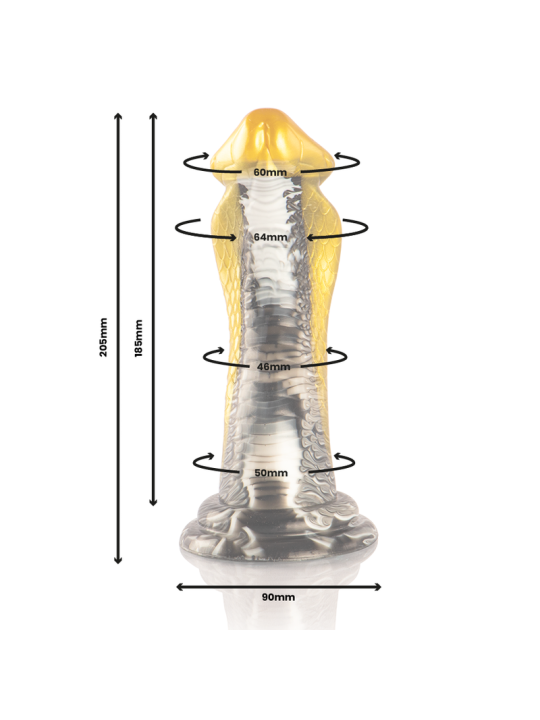 EPIC - DRAKON DILDO AMARELO COBRA