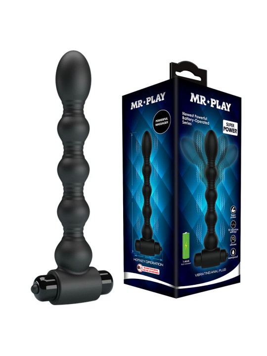 MR PLAY - MASAJEADOR PLUG ANAL CON VIBRACIÓN