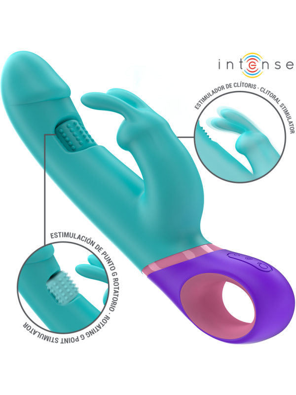 INTENSE - MÓNICA VIBRADOR RABBIT CON ESTIMULADOR ROTATORIO DEL PUNTO G