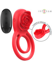 INTENSE - GAIL STIMULATOR ROSE 10 VIBRATIONS RED REMOTE CONTROL