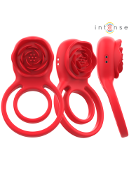 INTENSE - GAIL STIMULATOR ROSE 10 VIBRATIONS RED REMOTE CONTROL