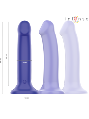 INTENSE - VICTORIA VIBRATOR WITH SUCTION CUP 10 VIBRATIONS DARK BLUE R