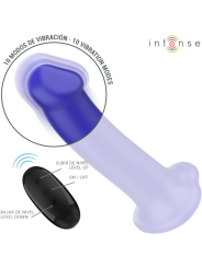 INTENSE - VICTORIA VIBRATOR WITH SUCTION CUP 10 VIBRATIONS DARK BLUE R
