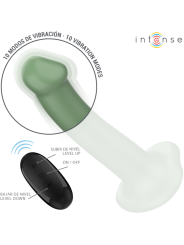 INTENSE - VIBRADOR BECCA COM VENTOSA 10 VIBRAÇÕES VERDE CONTROLE REMOT