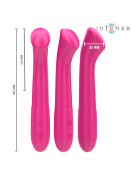 INTENSE - PATY VIBRATOR 19 CM FLEXIBEL 10 VIBRATIES MODEL 2 ROZE