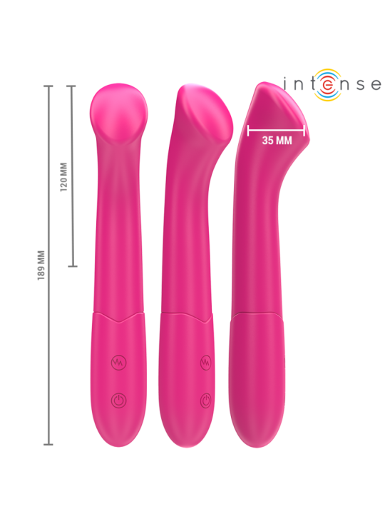 INTENSE - PATY VIBRATOR 19 CM FLEXIBEL 10 VIBRATIONEN MODELL 2 ROSA