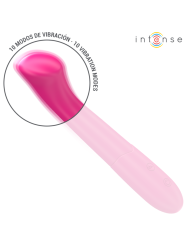 INTENSE - PATY VIBRADOR 19 CM FLEXÍVEL 10 VIBRAÇÕES MODELO 2 ROSA