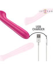 INTENSE - PATY VIBRADOR 19 CM FLEXÍVEL 10 VIBRAÇÕES MODELO 2 ROSA