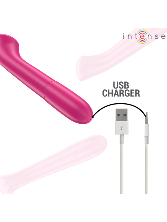 INTENSE - PATY VIBRATOR 19 CM FLEXIBEL 10 VIBRATIONEN MODELL 2 ROSA