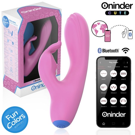 ONINDER CUTE - LOVE BUNNY VIBRADOR PUNTO G Y CLITORIS - APP MUNDIAL GR