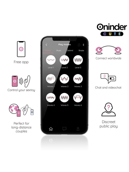 ONINDER CUTE - LOVE BUNNY VIBRATEUR POINT G CLITORIS - APPLICATION GRA