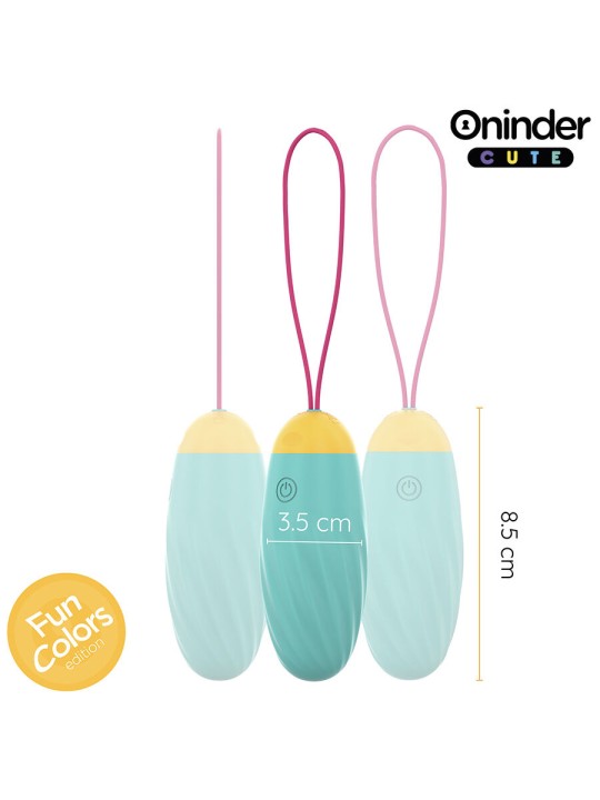 ONINDER CUTE - UOVO VIBRANTE LOVE PLEASURE - GEMME ROTANTI IN SILICONE