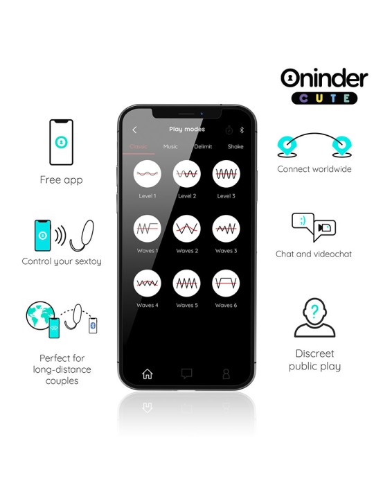 ONINDER CUTE – Vibrierendes Liebes- und Vergnügens-Ei – Rotierende Sil