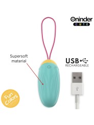 ONINDER CUTE - LOVE PLEASURE VIBREREND EI - DRAAIENDE SILICONEN EDELST