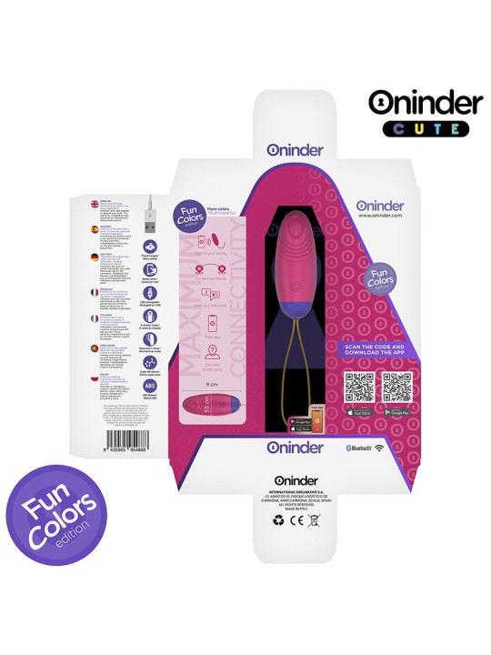 ONINDER CUTE - LOVE PLEASURE VIBRO-WAVE TAPPING SILICONE EGG - GRATIS 