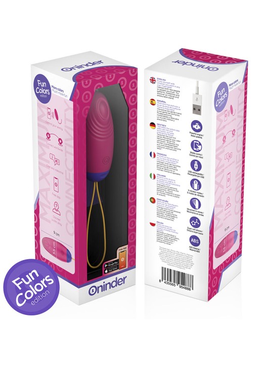 ONINDER CUTE - LOVE PLEASURE VIBRO-WAVE TAPPING SILICONE EGG - GRATIS 