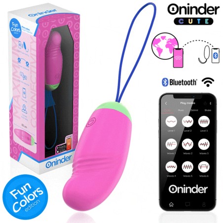 ONINDER CUTE - LOVE PLEASURE 360° VIBRATING-ROTATING SILICONE EGG - FR