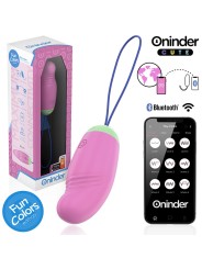 ONINDER CUTE - LOVE PLEASURE 360° VIBREREND-ROTEREND SILICONEN EI - GR