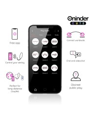 ONINDER CUTE - LOVE PLEASURE 360° VIBREREND-ROTEREND SILICONEN EI - GR