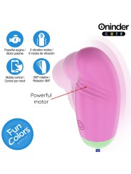 ONINDER CUTE - LOVE PLEASURE 360° VIBREREND-ROTEREND SILICONEN EI - GR