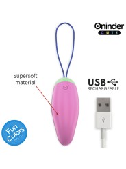 ONINDER CUTE - UOVO IN SILICONE VIBRANTE-ROTANTE A 360° PER AMARE IL P