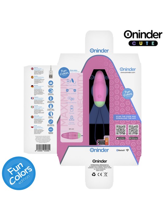 ONINDER CUTE - UOVO IN SILICONE VIBRANTE-ROTANTE A 360° PER AMARE IL P