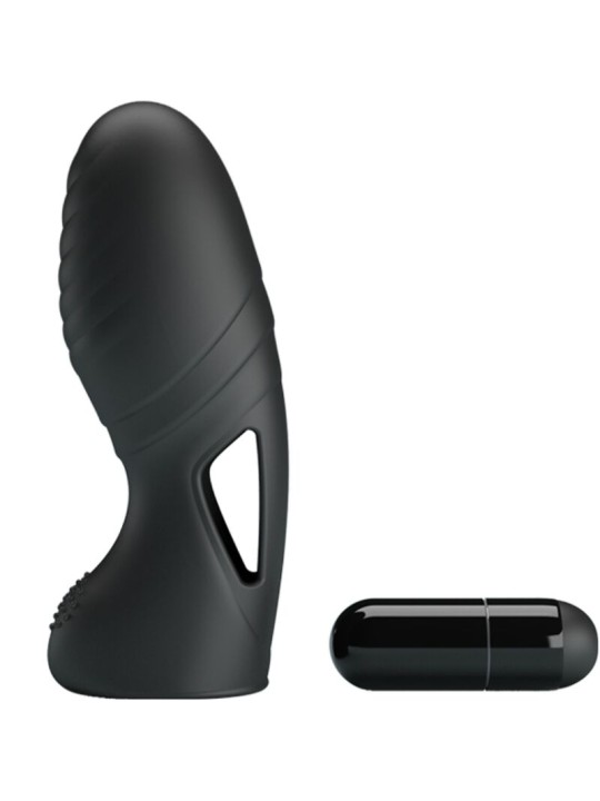 PRETTY LOVE - ALAN VIBRADOR DE DEDO SILICONA NEGRO