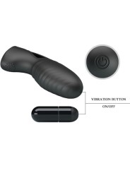 PRETTY LOVE - ALAN VIBRADOR DE DEDO SILICONA NEGRO