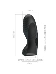 PRETTY LOVE - ALAN ZWARTE SILICONEN VINGERVIBRATOR