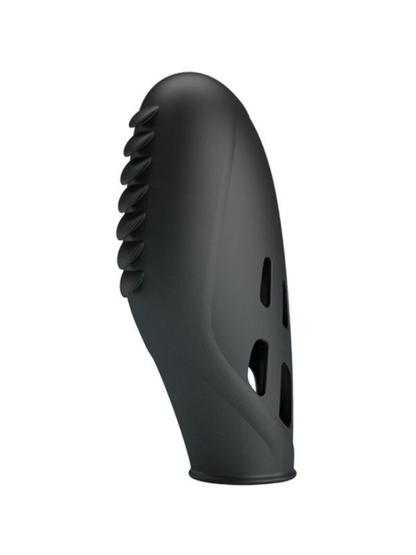 PRETTY LOVE - VIBRADOR DE DEDO DE SILICONE GILO PRETO