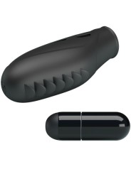 PRETTY LOVE - VIBRADOR DE DEDO DE SILICONE GILO PRETO