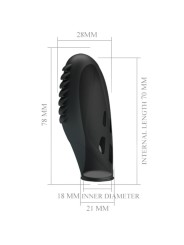 PRETTY LOVE - GILO SILIKON-FINGERVIBRATOR SCHWARZ