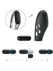 PRETTY LOVE - VIBRADOR DE DEDO DE SILICONE GILO PRETO