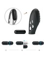 PRETTY LOVE - VIBRATEUR DOIGT EN SILICONE GILO NOIR