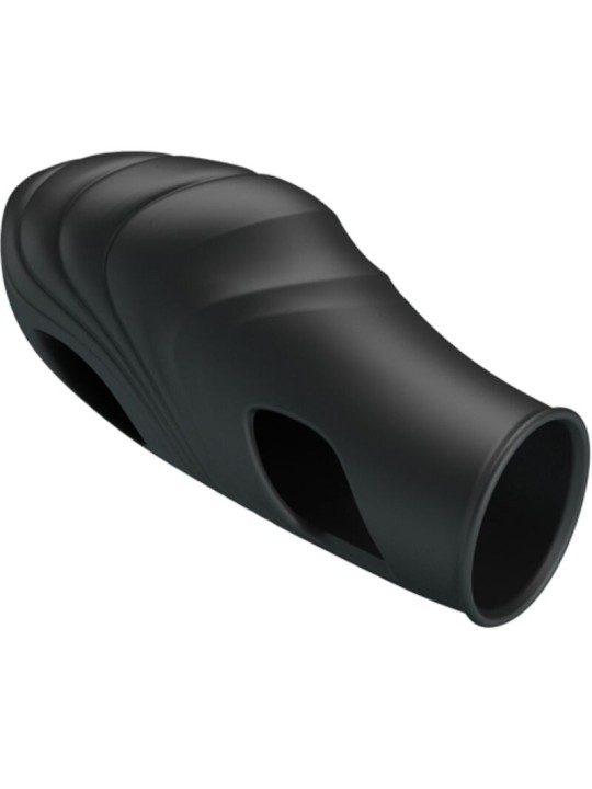 PRETTY LOVE - ZWARTE SILICONEN VINGERVIBRATOR