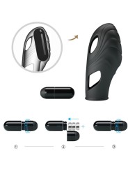 PRETTY LOVE - ZWARTE SILICONEN VINGERVIBRATOR