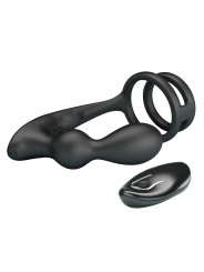 MR PLAY - PLUG ANAL VIBRATÓRIO COM ANEL PENIANO E CONTROLE REMOTO