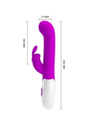 PRETTY LOVE - CENTAUR VIBRATOR RABBIT 30 MODOS DE VIBRAÇÃO ROXO