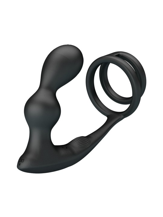 MR PLAY - PLUG ANAL VIBRANT AVEC ANNEAU PÉNIS ET TÉLÉCOMMANDE