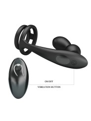 MR PLAY - PLUG ANAL VIBRANT AVEC ANNEAU PÉNIS ET TÉLÉCOMMANDE