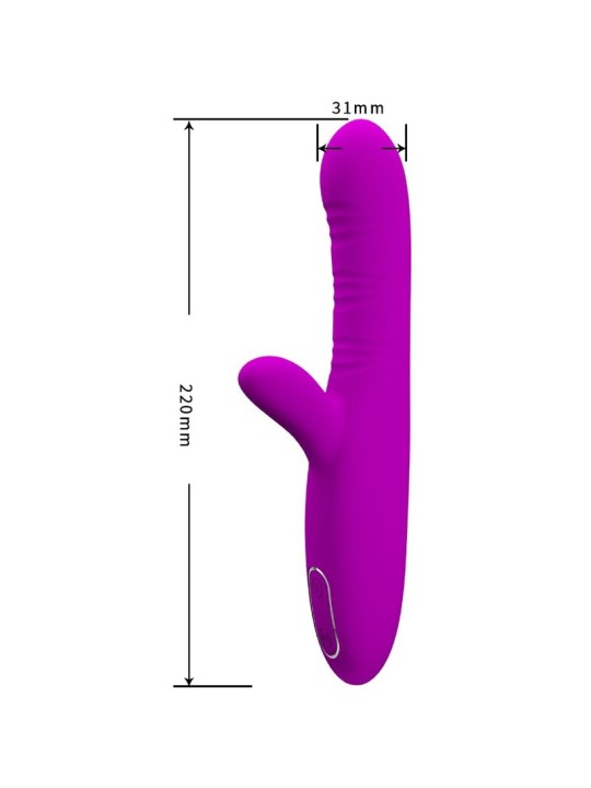 PRETTY LOVE - ANGELIQUE VIBRATORE MULTIFUNZIONE + STIMOLATORE CLITORID