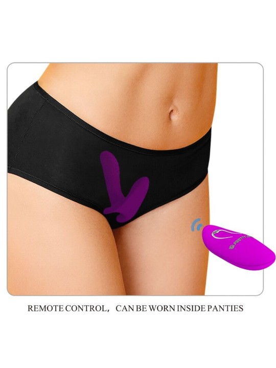 PRETTY LOVE - MASSAGER & VIBRATOR 12 VIBRATIES AFSTANDSBEDIENING PAARS